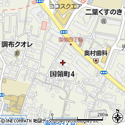 東京都調布市国領町4丁目34-1周辺の地図