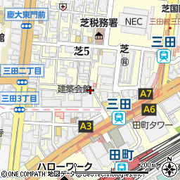 ホルモンセンター　田町店周辺の地図