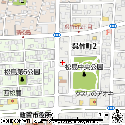 福井銀行松島支店周辺の地図