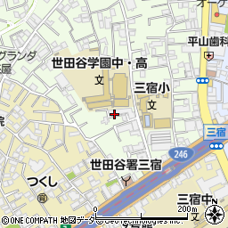 東京都世田谷区三宿1丁目15-30周辺の地図