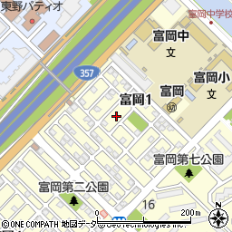 千葉県浦安市富岡1丁目18周辺の地図