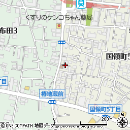 東京都調布市国領町5丁目4周辺の地図