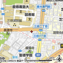 田町三田やまうち眼科周辺の地図