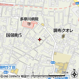 東京都調布市国領町5丁目51-5周辺の地図