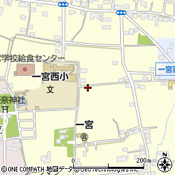 山梨県笛吹市一宮町東原384周辺の地図