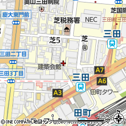 カラオケの鉄人 田町駅三田口店周辺の地図