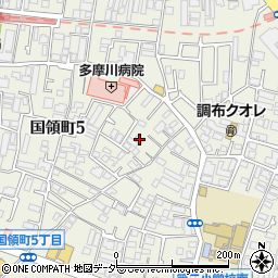 東京都調布市国領町5丁目51-18周辺の地図