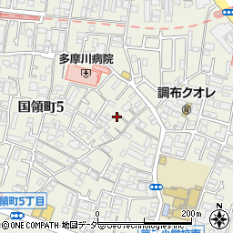 東京都調布市国領町5丁目51周辺の地図