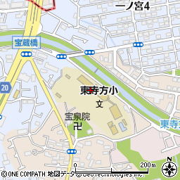 多摩市立　東寺方小・学童クラブ周辺の地図