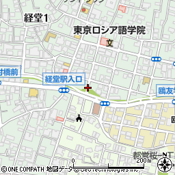 経堂大橋公園周辺の地図