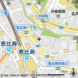 朝日新聞サービスアンカー　渋谷区ＡＳＡ恵比寿周辺の地図