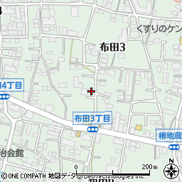 東京都調布市布田3丁目20-15周辺の地図