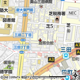 リンガーハット田町慶応仲通店周辺の地図
