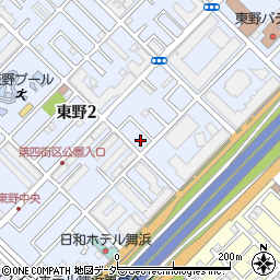 日東電工浦安寮周辺の地図
