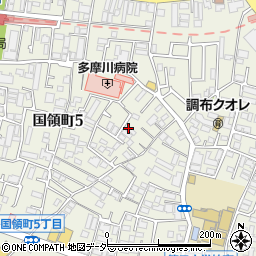 東京都調布市国領町5丁目51-36周辺の地図