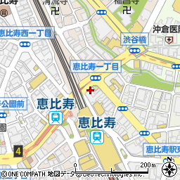 Bar ODIN 恵比寿店周辺の地図