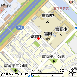 千葉県浦安市富岡1丁目17周辺の地図