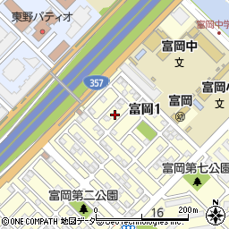 千葉県浦安市富岡1丁目19周辺の地図