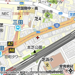 居酒屋 田町 三田 日本酒鮮魚 名物酒家周辺の地図