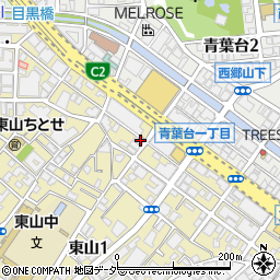東京福祉会目黒分室周辺の地図