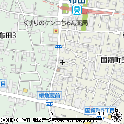 東京都調布市国領町5丁目4-2周辺の地図