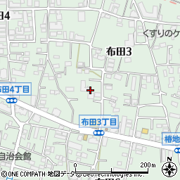東京都調布市布田3丁目14周辺の地図