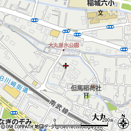 東京都稲城市大丸258周辺の地図
