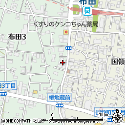 東京都調布市布田3丁目51-1周辺の地図