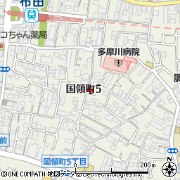 東京都調布市国領町5丁目33-7周辺の地図