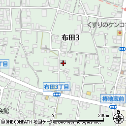 東京都調布市布田3丁目22周辺の地図