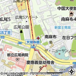 東京都港区南麻布4丁目2-42周辺の地図