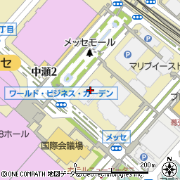 ワールドビジネスガーデン第２駐車場周辺の地図