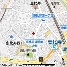 トライアングル　恵比寿店周辺の地図