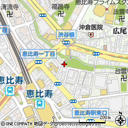 恵比寿東公園トイレ周辺の地図