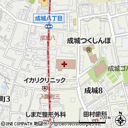 成城郵便局貯金サービス周辺の地図