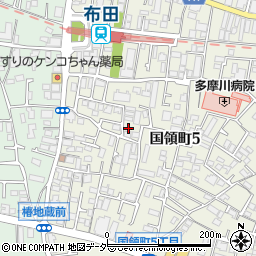 東京都調布市国領町5丁目17-38周辺の地図