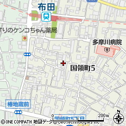 東京都調布市国領町5丁目17-7周辺の地図