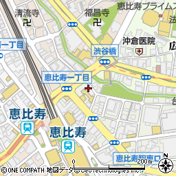恵比寿道場虎の穴 ホルモン周辺の地図