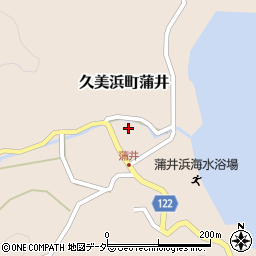 京都府京丹後市久美浜町蒲井周辺の地図