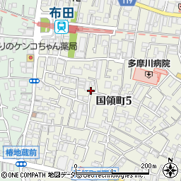 東京都調布市国領町5丁目17周辺の地図