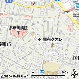 東京都調布市国領町4丁目3周辺の地図