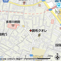 東京都調布市国領町4丁目3-21周辺の地図