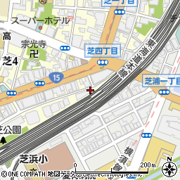 かさねや　三田店周辺の地図