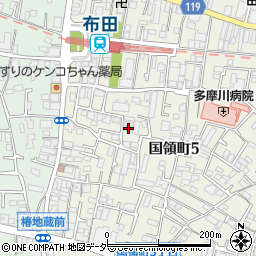 東京都調布市国領町5丁目17-2周辺の地図