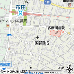 東京都調布市国領町5丁目17-47周辺の地図