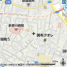 東京都調布市国領町4丁目3-19周辺の地図