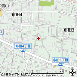 東京都調布市布田3丁目16周辺の地図