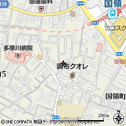 東京都調布市国領町4丁目4周辺の地図
