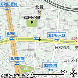 岸田公園周辺の地図