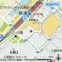 新浦安駅前歯科周辺の地図